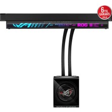 Asus Rog Strıx Slc Iv 360 Argb LCD Beyaz Versiyon, 5,08 Inç IPS Ekran, Dağınıklığı Önleyen Aıo Q-Connector, Güçlü Pompa ve Entegre Üçlü Argb Fanlar