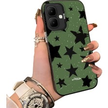 HONTINGA Infinix Smart 10 ile Uyumlu Kılıf Silikon Kenar Sert Arka Kamera Koruyucu Basitlik Anti Düşme Kamera Sevgili Çift Kılıf Yıldız Kılıf Desen Couple Telefon Kılıfı K1-1778