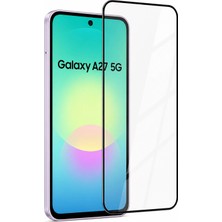 bbtech Samsung Galaxy A27 5g ile Uyumlu Ultra Ince Şeffaf 9h Hd Netlikte Tam Kaplayan Kırılmaz Cam Ekran Koruyucu