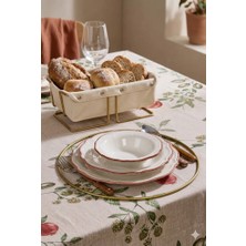 Edora Home 2'li Set Mat Gold Dikdörtgen Ekmek Sepeti, 6'lı Supla Mutfak Seti, SETETICD0055,