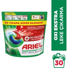 Ariel Hepsi1Arada PODS® Oxi Extra Leke Çıkarma Kapsül Çamaşır Deterjanı Beyazlar ve Renkliler 30 Yıkama
