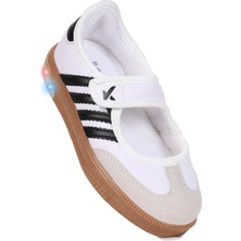 Kiko Kids  Renna Günlük Cırtlı Işıklı Kız Çocuk Babet Spor Ayakkabı