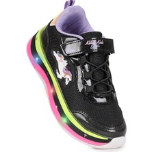 Kiko Kids  Venzo Unicorn Işıklı Cırtlı Kız Çocuk Spor Ayakkabı