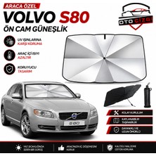 OtoÇizgi Volvo S80  Şemsiye Tip Ön Cam Güneşliği Katlanabilir Uv Korumalı Araç Cam Güneşlik