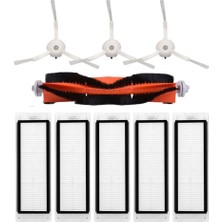 İcanpares Roborock Uyumlu Q5, Q5+ Robot Süpürge Ana Fırça, Hepa Filtre X5, Yan Fırça X3