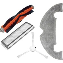 İcanpares Xiaomi Uyumlu Mi Robot Vacuum-Mop 2 Ultra STYTJ05ZHMHW Robot Süpürge Ana Fırça, Yan Fırça, Filtre ve Mop Bezi