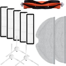 İcanpares Xiaomi Uyumlu Trouver Finder Lds Rls3 Robot Süpürge Ana Fırça, Hepa Filtre X5, Yan Fırça X3, Mop Bezi X2