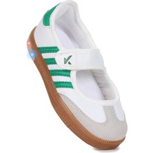 Kiko Kids  Renna Günlük Cırtlı Işıklı Kız Çocuk Babet Spor Ayakkabı