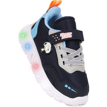 Kiko Kids Peras Işıklı Cırtlı Erkek Bebek Spor Ayakkabı