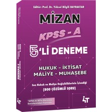 Mizan Kpss 5'li Deneme 4t Yayınevi