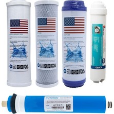 Aquatime Nsf Onaylı Açık Kasa 5li Su Arıtma Filtresi Vontron Membranlı