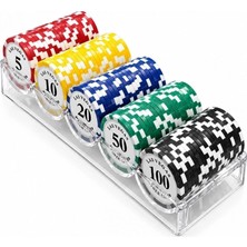 Marsilyan Profesyonel Poker Fişi Seti 100 Adet Casino Chip ALK5368