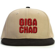 PataCute Gıga Chad Bej Snapback Şapka