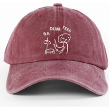PataCute Ba Dum Tss Baterist Bordo Yıkamalı Şapka