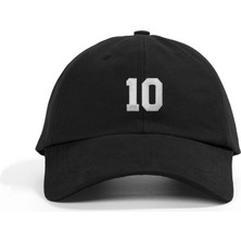 PataCute 10 Numara Siyah Soft Baseball Şapka
