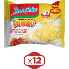 Indomie Noodle Jumbo 120 gr Tavuklu x 12 Adet