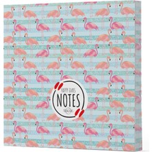 Lisinya Flamingo 1 - Çizgisiz Yan Boyamalı Defter