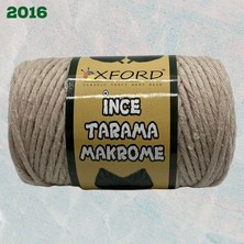 Oxford İplik Tarama Makrome 3 mm - 2016 Açık Bej