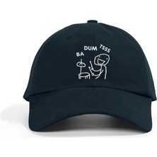 PataCute Ba Dum Tss Baterist Lacivert Soft Baseball Şapka