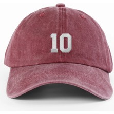 PataCute 10 Numara Bordo Yıkamalı Şapka