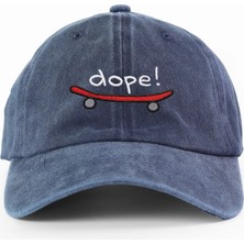 PataCute Dope Mavi Yıkamalı Şapka