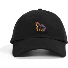 PataCute Kedi Temalı Siyah Soft Baseball Şapka