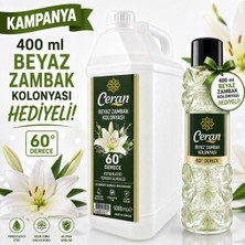 Ceran Kolonya Beyaz Zambak Kolonyası 5 Litre 400 ml Kolonya Hediyeli