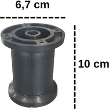 Simkar Ayarlı  Mobilya Ayağı 10 cm Siyah - Mutfak Altı, Dolap Ayağı, Komodin, Baza, Kanepe Koltuk Ayağı, Gardrop Ayağı (4 Adet)