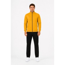 Trendhill Erkek Şardonlu Dik Yaka Eşofman Takımı HARDAL-211