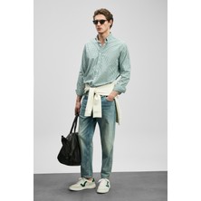 Lufian Davıd Smart Jean Erkek Pantolon Slim Fit Yeşil