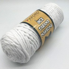 Oxford İplik Tarama Makrome 3 mm - 001 Beyaz