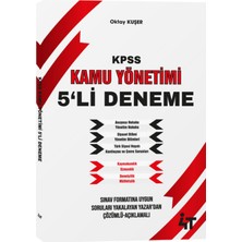 4T Yayınevi Kpss Kamu Yönetimi 5’li Deneme