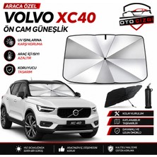 OtoÇizgi Volvo XC40 Şemsiye Tip Ön Cam Güneşliği Katlanabilir Uv Korumalı Araç Cam Güneşlik