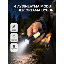 Beruflic Ultra Dayanıklı 4 Mod Şarjlı Işıldak | Suya ve Darbeye Dayanıklı | 100.000 Saat LED Ömrü