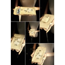 Ggart Handmade Meadov Nakış Işlemeli Keten Telefon Çantası, Telefon Kılıfı V13