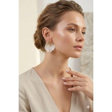Tılsım Accesories Beyaz Küpe
