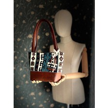 Ggart Handmade Terra El Yapımı Kumaş Bayan Çanta, Tote Çanta V22