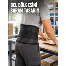 Marsilyan Çalışma Korsesi Güçlendirilmiş Elastik Bantlı Ayarlanabilir Bel Desteği