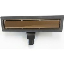 Krm Duş Kanalı 40CM Yandan - Bronz