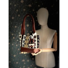 Ggart Handmade Terra El Yapımı Kumaş Bayan Çanta, Tote Çanta V24
