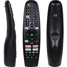 YFS Fobem Ile Uyumlu ML50EW8000F Netflix, Youtube, Prime Video, Disney+ Tuşlu Ses Komutsuz LCD LED Tv Kumandası