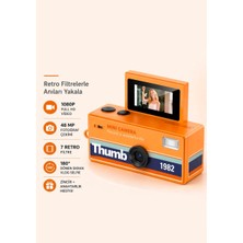 Aetcr Mini Dijital Fotoğraf Makinesi 1080P Full Hd 48 Mp Retro Tasarım Mini Charm Kamera Dönebilir Ekran