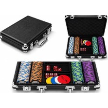 Just Cheap Store Deri Çantalı 200 Chip ve 2 Adet Iskambil Kağitına Sahip Poker Oyunu ALK5370
