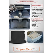 Rizline Tog T10X 2023 Sonrası 9d Premıum Paspas-Organizer Bej-Premıum Bagaj Havuzu 3'lü Set