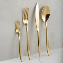 Aryıldız Linea Gold 24 Parça 6 Kişilik Çatal Kaşık Bıçak Takımı