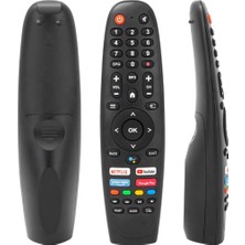 YFS Dijitsu Ile Uyumlu 32DS10000 Netflix-Youtube-Prime Video Tuşlu Ses Komutsuz LCD LED Tv Kumanda