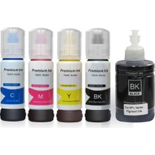 Xplus Epson L7160 L7180 Uyumlu Ecotank 106 Muadil Mürekkep 5'li Set