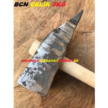 BCN TAŞ DÜZELTME TAŞ KIRMA ÇEKİCİ SİVRİ USTA ÇEKİCİ 3000GR EL YAPIMI ÇELİK ÇEKİÇ