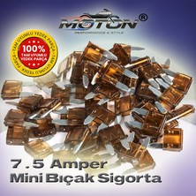 Moton 7.5 Amper Mini (Küçük Tip) Bıçak Sigorta (25 Adet)