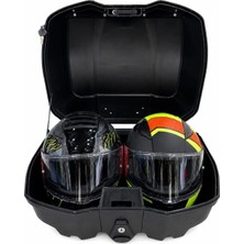 Motokit 52 Litre Universal Sırt Dayamalı Motosiklet Çantası Siyah